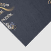 Papier Mousseline Dark Blue & Gold Midnight Sparkle Stars New Year (Détail)