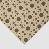 Papier Mousseline Dark Brown Micro Floral Sand (Détail)