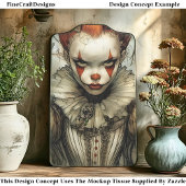 Papier Mousseline Dark Circus Queen Hearts Harlequin DZ2L Decoupage