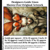 Papier Mousseline Dark Circus Queen Hearts Harlequin DZ2L Decoupage