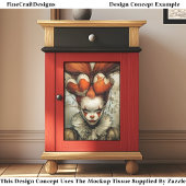 Papier Mousseline Dark Circus Queen Hearts Harlequin DZ2L Decoupage