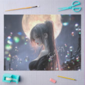 Papier Mousseline Dark fantasy girl / Aesthetic (Artisanat)