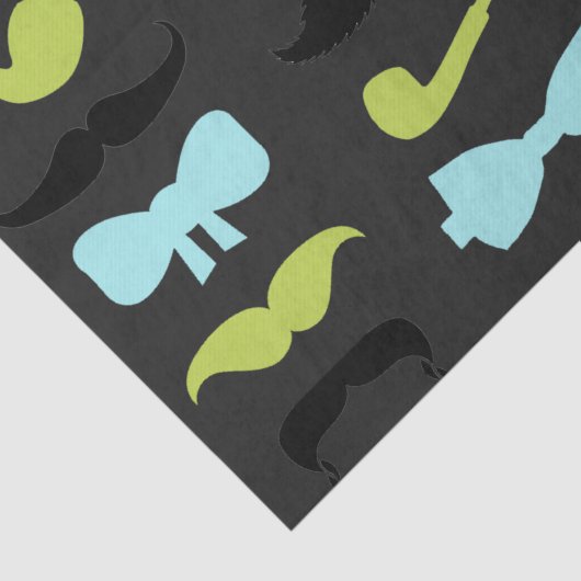 Papier Mousseline Dashing Little Man Mustache Party (Détail)