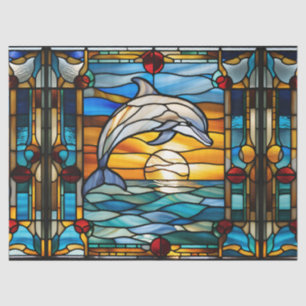 Papier Mousseline Dauphin en verre de Faux pour embarcation de décou