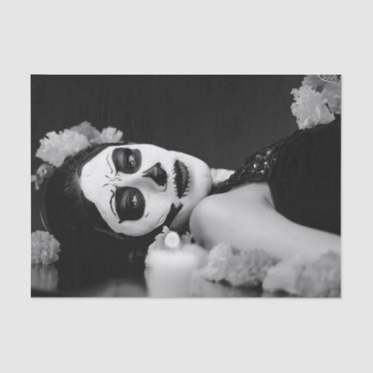 Papier Mousseline DAY IN DAY OF THE DEAD COSTUME Tissue Paper (Recto)