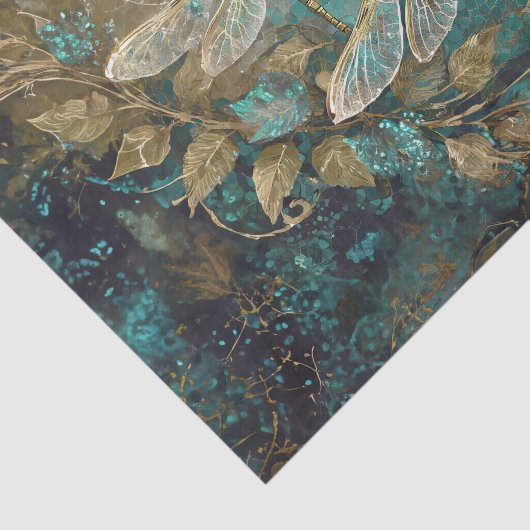 Papier Mousseline Dazzling Dragonflies, Gossamer Wings (Détail)