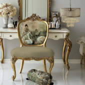 Papier Mousseline De bonne grâce Swan & Floral lake