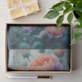 Papier Mousseline De magnifiques Roses de pêche (Cadeau)