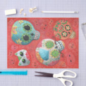 Papier Mousseline De trois jours des crânes morts (Artisanat)