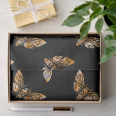 Papier Mousseline Death's Head Moth Pattern (Cadeau)