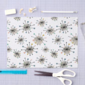 Papier Mousseline Début de l'ère atomique Retro Mid Century Moderne (Artisanat)