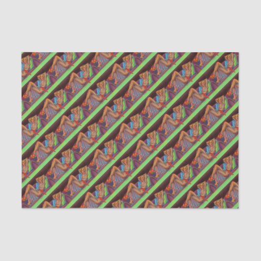 Papier Mousseline début des années 1940 Belle petite épingle (Recto)