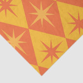 Papier Mousseline Début du milieu du siècle sur les diamants orange  (Détail)