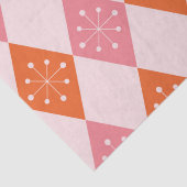 Papier Mousseline Début du milieu du siècle sur les diamants roses o (Détail)