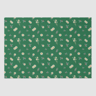 Papier Mousseline Décembre Mois de naissance Fleurs Narcisse Holly