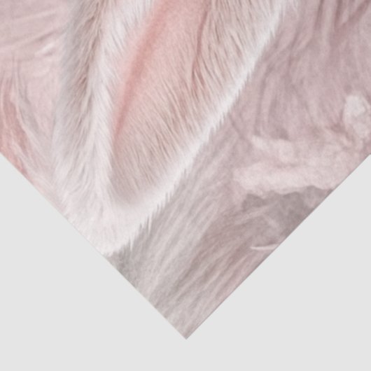 Papier Mousseline Déchoupage Lapin Pâques Rose (Détail)