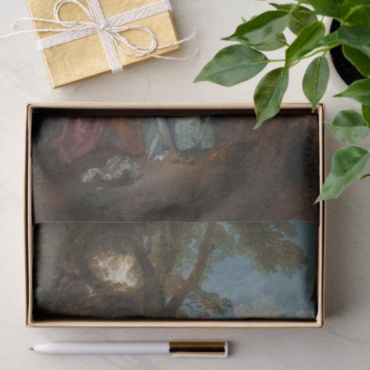 Papier Mousseline Déclaration d'amour de Nicolas Lancret (Cadeau)