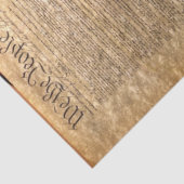 Papier Mousseline Déclaration d'indépendance Tissu/Document de décou (Détail)