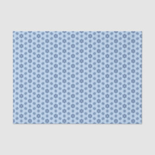 Papier Mousseline Décor Blue Prairie Inspiré Moderne Calico