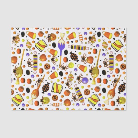 Papier Mousseline Décor de fête d'Halloween (Recto)