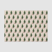 Papier Mousseline Décor de Noël beige (Recto)