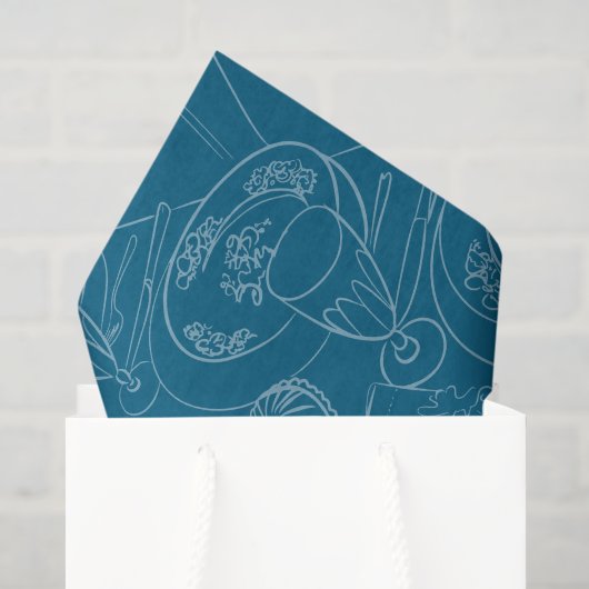 Papier Mousseline Décoration de table pour brunch (Sac cadeau)