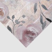 Papier Mousseline décoration florale aquarelle (Détail)