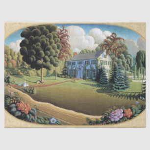 Papier Mousseline Décoration surmante par Grant Wood
