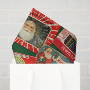 Papier Mousseline Décorations de Noël Rétro Vintage Collage