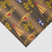 Papier Mousseline Décorations de Noël sur bronze (Détail)