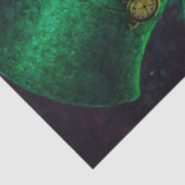 Papier Mousseline Decouapge Mystical Green Tea Host Fiery Cat  (Détail)