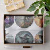 Papier Mousseline Decoupage 12 Witch Coaster Set 4" Circle Designs  (Cadeau)