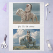 Papier Mousseline Decoupage 12x16 Native American Indian Designs  (Artisanat)