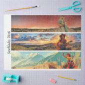 Papier Mousseline Decoupage 26x6" Cowgirl Western Designs Handsaws (Artisanat)