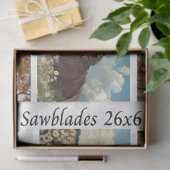 Papier Mousseline Decoupage 26x6" Handsaw Rustic Wall Art Designs (Cadeau)