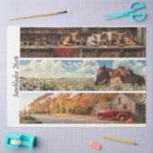 Papier Mousseline Decoupage 26x6" Handsaw Rustic Wall Art Designs (Artisanat)