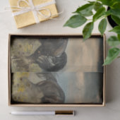 Papier Mousseline Découpage 2 Majestic Black Wild Stallions (Cadeau)