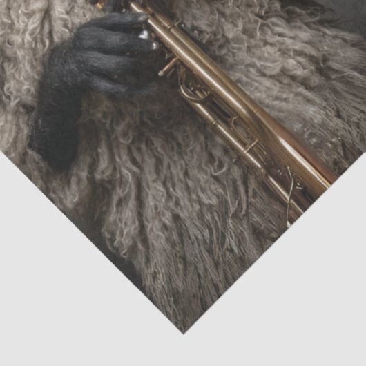 Papier Mousseline Découpage 2 Moutons et bande chic (Détail)