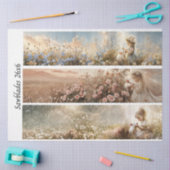 Papier Mousseline Découpage 3 conceptions Fille de ferme & Scies à m (Artisanat)