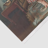 Papier Mousseline Découpage 3 petits cochons À damiers vêtements Cui (Détail)