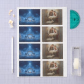 Papier Mousseline Decoupage 3" Snow Globe & Frame 4x3"-10x14paper (Artisanat)