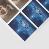 Papier Mousseline Decoupage 3" Snow Globe & Frame 4x3"-10x14paper (Détail)