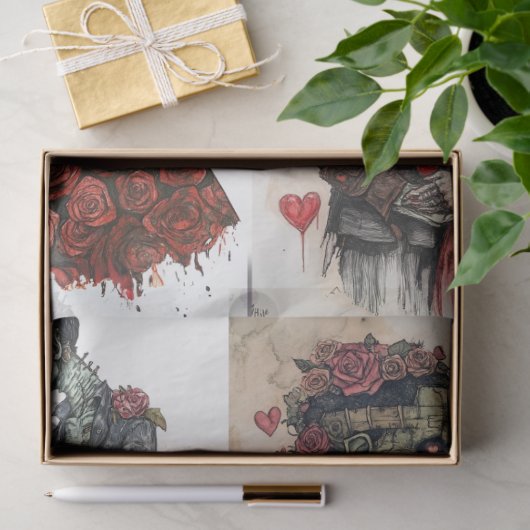 Papier Mousseline Découpage 4 conceptions Romantique Frankenstein &  (Cadeau)