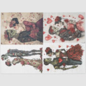 Papier Mousseline Découpage 4 conceptions Romantique Frankenstein &  (Recto)