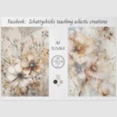 Papier Mousseline Decoupage A3 Botanicals Artwork Designs  (Recto)