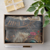 Papier Mousseline Decoupage A3 Scrapbook Paper Steampunk Cats  (Cadeau)