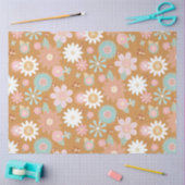 Papier Mousseline Découpage à fleurs hippie les années 70 60 ans rét (Artisanat)