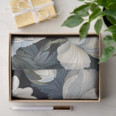 Papier Mousseline Découpage à grande échelle du pavot blanc (Cadeau)