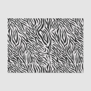 Papier Mousseline Découpage à motif zèbre noir et blanc à haut contr