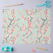 Papier Mousseline Découpage à motifs de fleurs de cerisiers (Artisanat)